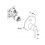 Kludi Bozz 387590576 bateria wannowo-prysznicowa podtynkowa chrom zdj.2