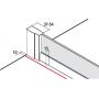Kermi Cada XS CKTWR/L CKTWR08020VPK ścianka prysznicowa 80 cm zdj.3