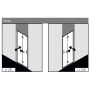 Kermi Liga LI 2S LI2SL08020VPK drzwi prysznicowe składane zdj.3