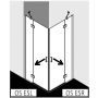 Kermi Osia OSES OSESL11020VPK kabina prysznicowa kwadratowa 110x110 cm srebrny zdj.2