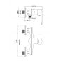 Kuchinox Cento BKC040D bateria prysznicowa zdj.2