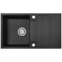 Kuchinox Rab SBF711Y zlewozmywak granitowy 76x44 cm czarny zdj.1