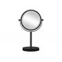Kleine Wolke LED Mirror 5887926886 lusterko kosmetyczne 17.5x29.5 cm okrągłe z oświetleniem czarny zdj.2