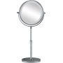 Kleine Wolke LED Mirror 8507124886 lusterko kosmetyczne 20.5x37 cm okrągłe z oświetleniem srebrny zdj.3
