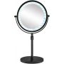 Kleine Wolke LED Mirror 8507926886 lusterko kosmetyczne 20.5x37 cm okrągłe z oświetleniem srebrny zdj.4