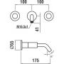 Laufen Kartell H3123360831201 bateria umywalkowa podtynkowa złota zdj.2