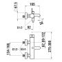 Laufen Kartell H3213370901411 bateria wannowo-prysznicowa ścienna zdj.2