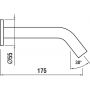 Laufen Kartell H3713300830601 wylewka do baterii wannowej złota zdj.2