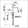 Laufen Meda HF506604100000 bateria umywalkowa stojąca chrom zdj.2