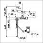 Laufen Meda HF506610100000 bateria bidetowa stojąca chrom zdj.2
