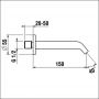Laufen Meda HF506671100000 wylewka do baterii wannowej chrom zdj.2