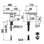 Laufen Ada HF506710506060 bateria bidetowa stojąca czarna-stal zdj.2