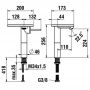 Laufen Ada HF506714516060 bateria umywalkowa stojąca czarna zdj.2