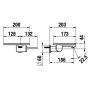 Laufen Ada HF506726515060 bateria umywalkowa podtynkowa biała-czarna zdj.2