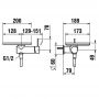 Laufen Ada HF506755506060 bateria prysznicowa podtynkowa z termostatem czarna zdj.2