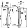 Laufen Ada HF506781515060 bateria wannowo-prysznicowa wolnostojąca czarna-biała zdj.2