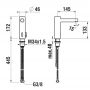 Laufen Twintronic HF707003100060 bateria umywalkowa stojąca elektroniczna chrom zdj.2