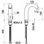 Laufen Curvetronic HF707153100060 bateria umywalkowa stojąca chrom zdj.2
