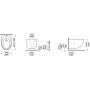 Laufen Il Bagno Alessi H8309717573041 bidet wiszący biały zdj.2