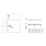 Laufen Pro H2109500790001 brodzik kwadratowy 80x80 cm beton zdj.2