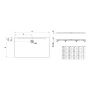 Laufen Pro H2109530790001 brodzik prostokątny 140x80 cm beton zdj.2