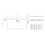 Laufen Pro H2109550790001 brodzik prostokątny 180x80 cm beton zdj.2