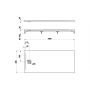 Laufen Pro H2119590770001 brodzik prostokątny 180x80 cm szary zdj.2