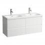 Laufen Lani H4035741122611 szafka 118x45x51.5 cm podumywalkowa wisząca biała zdj.1
