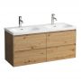 Laufen Lani H4035741122671 szafka 118x45x51.5 cm podumywalkowa wisząca dąb zdj.1