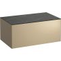 Laufen Sonar H4054100341401 szafka z blatem 77.5x45.5x34 cm podumywalkowa wisząca czarna zdj.1