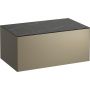 Laufen Sonar H4054100341421 szafka z blatem 77.5x45.5x34 cm podumywalkowa wisząca czarna zdj.1