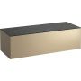 Laufen Sonar H4054200341401 szafka z blatem 117.5x45.5x34 cm podumywalkowa wisząca czarna zdj.1