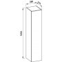 Laufen Il Bagno Alessi szafka 165 cm wysoka wisząca lewa terakota H4304610972691 zdj.2