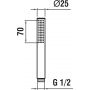 Laufen H3619850831251 słuchawka prysznicowa złota zdj.2