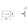 Laufen Ineo H9001110040001 przycisk spłukujący do wc chrom błyszczący zdj.2