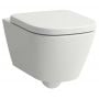 Laufen Meda H8201100000001 miska wc wisząca bez kołnierza spłukiwanie wirowe biały połysk zdj.1