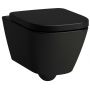 Laufen Meda H8201107160001 miska wc wisząca ze spłukiwaniem wirowym czarny mat zdj.1