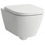 Laufen Meda H8201107570001 miska wc wisząca bez kołnierza spłukiwanie wirowe biały mat zdj.1