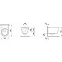 Laufen Kartell H820337A000001 miska wc wisząca bez kołnierza biały połysk zdj.2