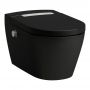 Laufen Cleanet Auria H8208417160001 toaleta myjąca wisząca bez kołnierza ze spłukiwaniem wirowym czarna zdj.1
