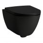 Laufen Pro X H8208607160001 miska wc wisząca bez kołnierza ze spłukiwaniem wirowym czarny mat zdj.1