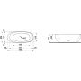 Laufen Il Bagno Alessi H2209720650001 wanna wolnostojąca 185x80 cm owalna dwukolorowa zdj.2