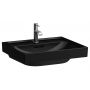 Laufen Meda H8101127161041 umywalka 55x46 cm prostokątna ścienna-meblowa czarna zdj.1