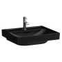 Laufen Meda H8101127161091 umywalka 55x46 cm prostokątna ścienna-meblowa czarna zdj.1