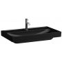 Laufen Meda H8101177161091 umywalka 80x46 cm prostokątna ścienna-meblowa czarna zdj.1