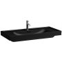 Laufen Meda H8101197161091 umywalka 100x46 cm prostokątna ścienna-meblowa czarna zdj.1