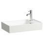 Laufen Meda H8121134001141 umywalka 60x35 cm prostokątna nablatowa biała zdj.1