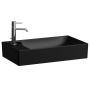Laufen Meda H8121137161051 umywalka 60x35 cm prostokątna nablatowa czarna zdj.1