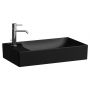 Laufen Meda H8121137161131 umywalka 60x35 cm prostokątna nablatowa czarna zdj.1