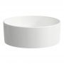 Laufen Savoy H8129427571121 umywalka 38x38 cm okrągła nablatowa biała zdj.1